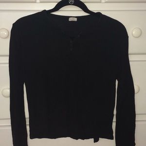 Brandy Melville Black Long Sleeve Shirt
